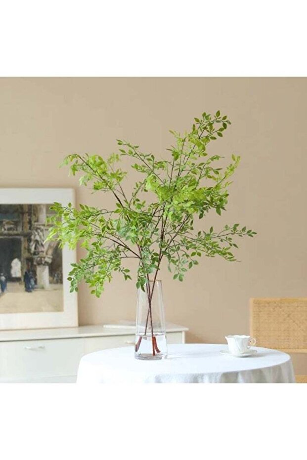 2 Pcs Artificial Greenery Stems, 41 Inch Nandina Branches Tall Faux Plant Stems for Vase, Greenery