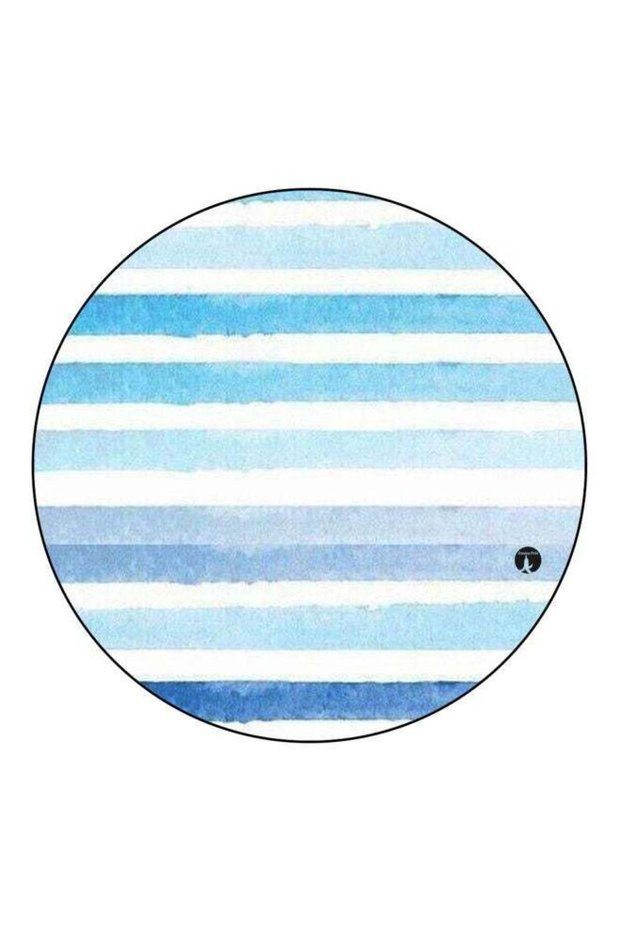 Striped Fridge Magnet Blue/White 5.5cm