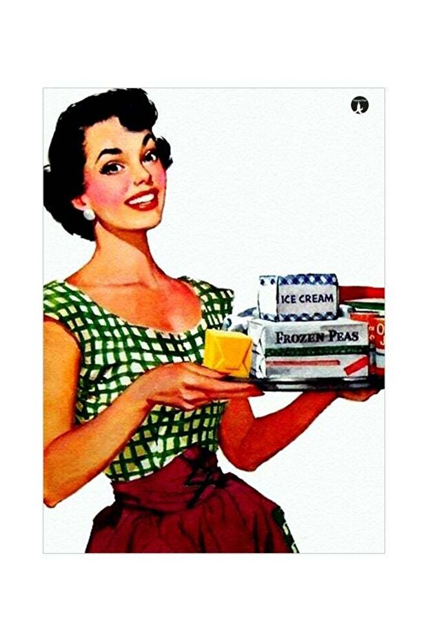 Girl Themed Metallic Plate White/Green/Red 20x15cm
