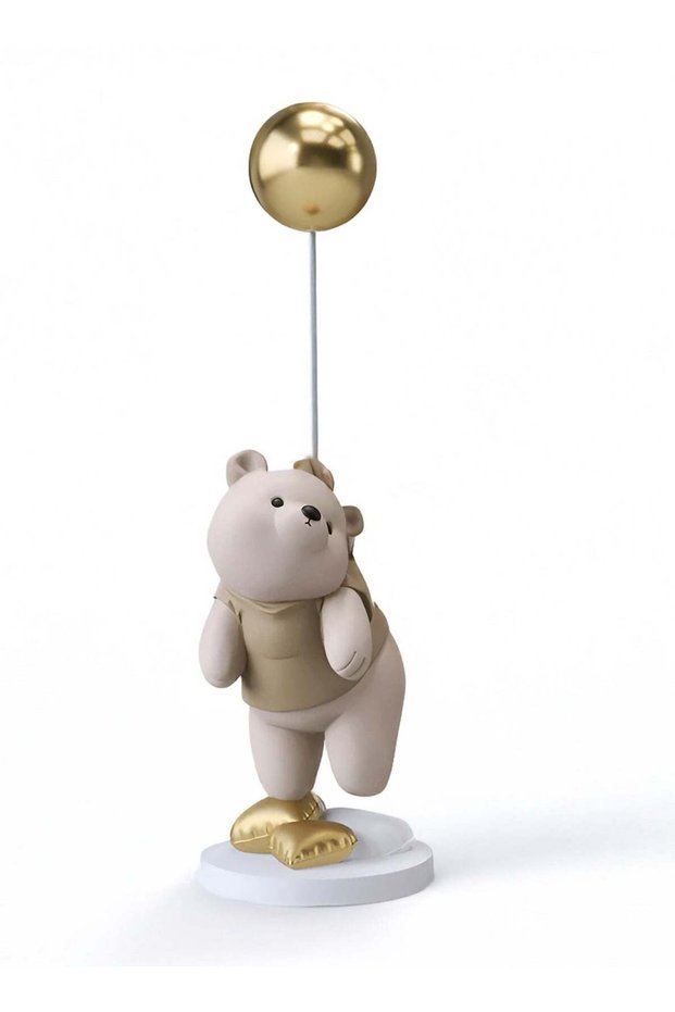 Cartoon Bear Resin Statue Sculpture Crafts Collectible Height 40cm Table Decoration for Home Decor