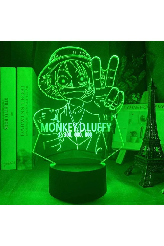 ARS® 3D Night Light - Monkey D. Luffy One Piece Figure with 16 Color Options