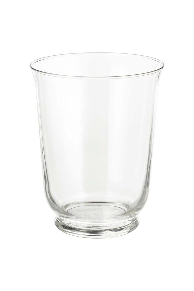 POMP Vase/lantern, clear glass, 18 cm
