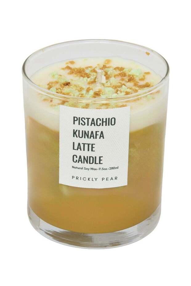 Pistachio Kunafa Latte Candle