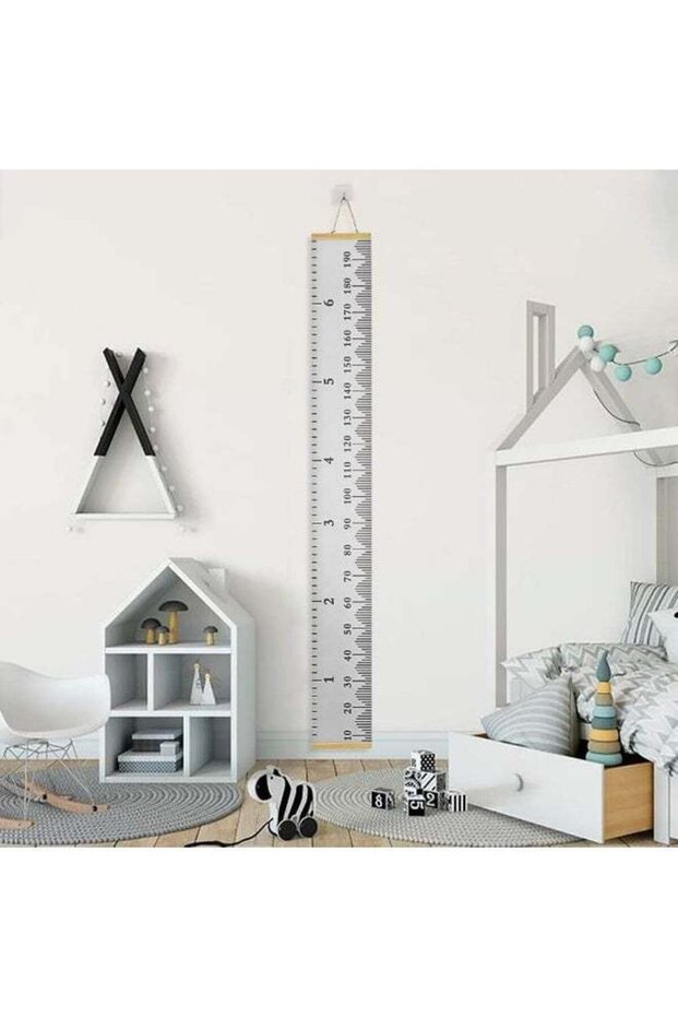 Baby Growth Chart, Nursery Height Charts for Kids, Canvas Wall Hanging Rulers Height Measuring Rule