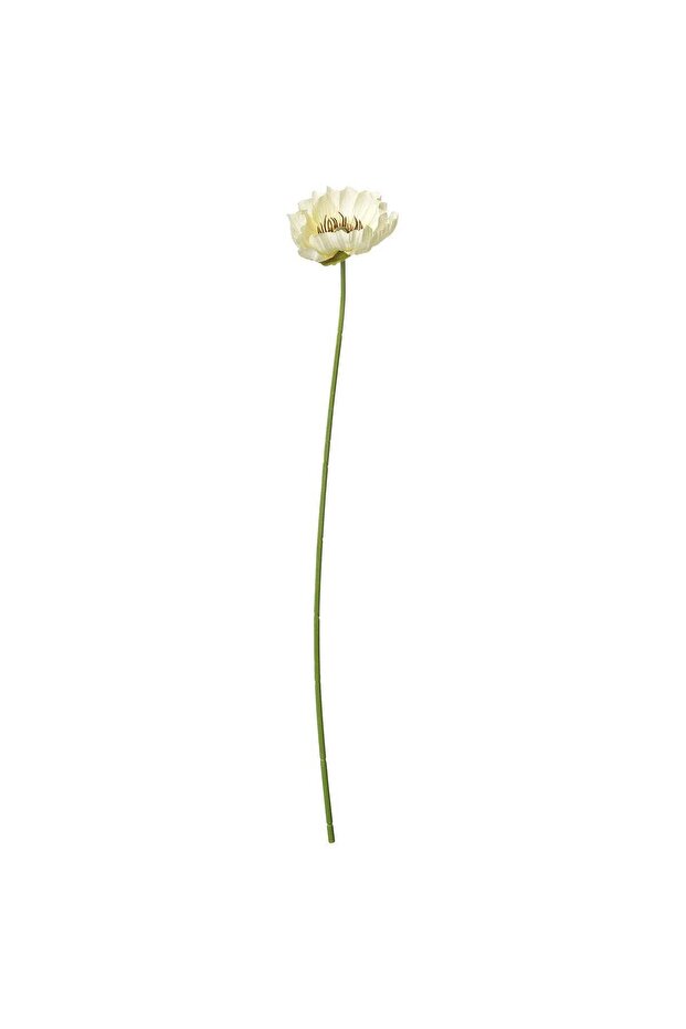 Artificial Flower, Poppy, White, In/Outdoor, 51 cm