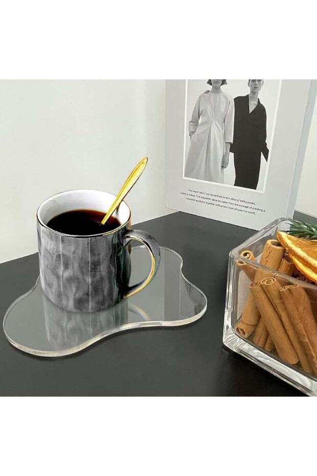 Acrylic Irregular Coaster, Creative Decorative Plate Coaster Mug Pad Coffee Cup Coaster Dining Tabl