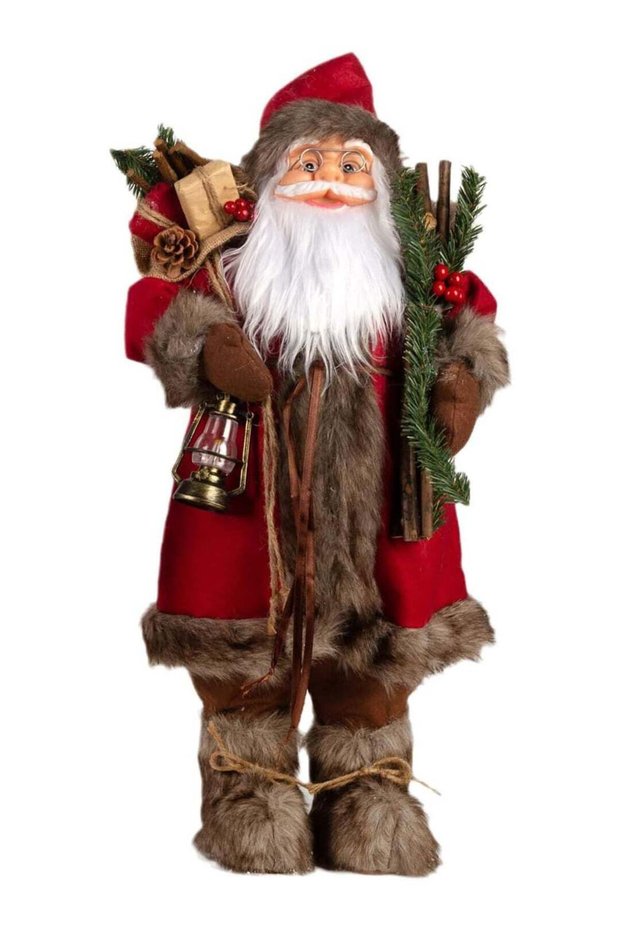 Christmas Santa Figurines,Hand Crafted Traditional Santa Claus Doll Chritsmas Decoration for Home O