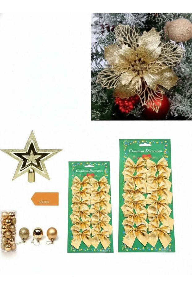 Christmas decoration accessories a package of four Christmas tree decorative ornaments included 24