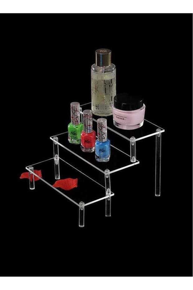 3 Layer Acrylic Showcase Display Shelf for Cupcakes Collectible Toys and Jewelries