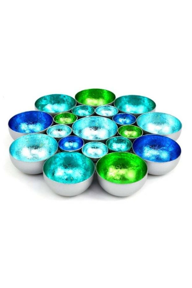 Metal Flower Table And Wall Tealight Holder 9 Inches