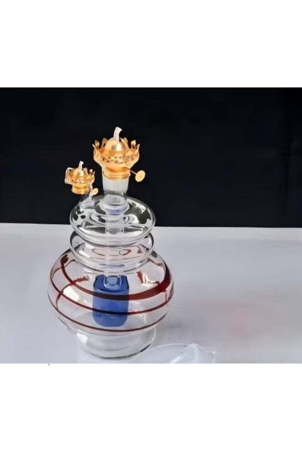 Home Decorative Beautiful Glass Oil lamp or Flower Vase