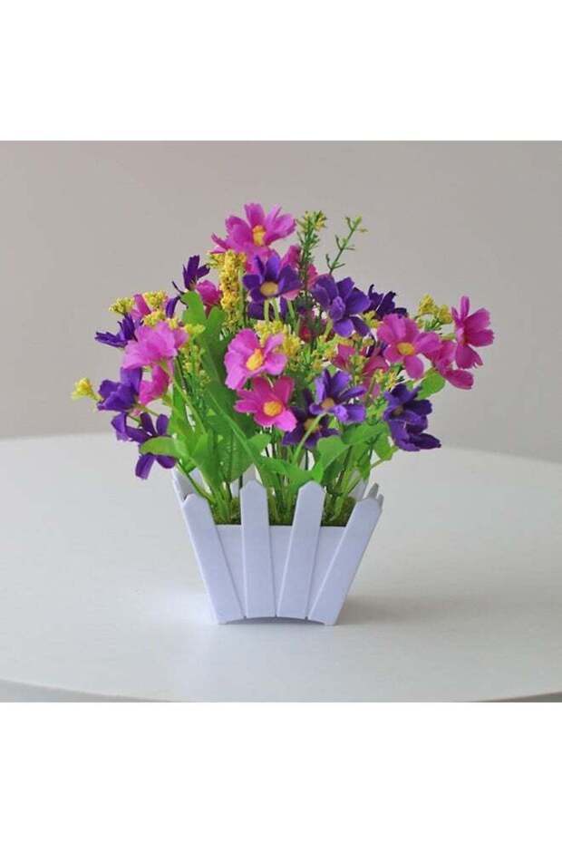 Simulation Jumping Orchid Small Fence Ornaments Plastic Decorative Flowers Living Room Balcony Tea
