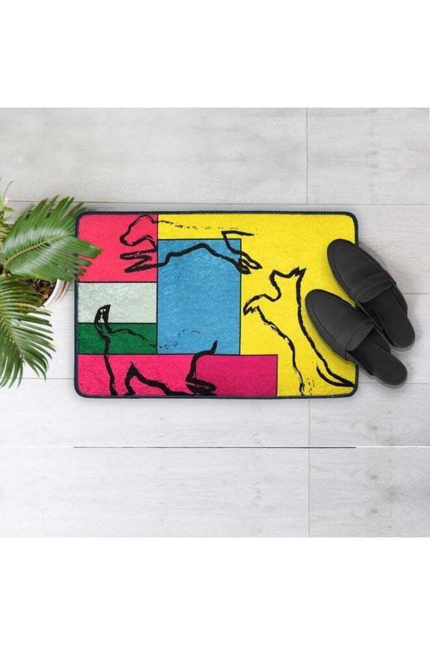 Washable Doormat 45x70cm, Durable Polyester Mat, Non-Slip Bottom, Pet Friendly, Machine Washable, D