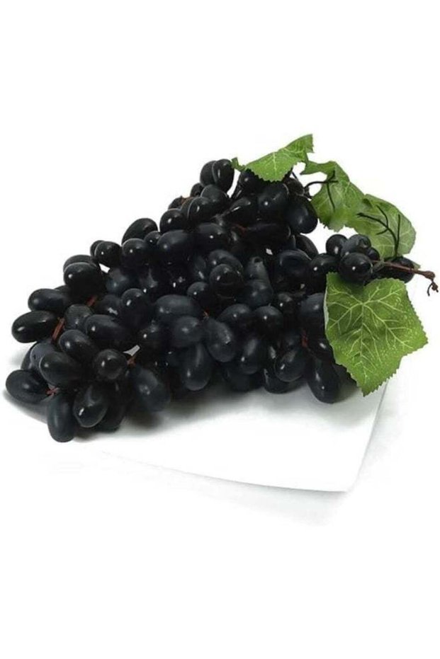 LATIFA 1Pcs Black Artificial Decorative Fruit Grapes Simulation