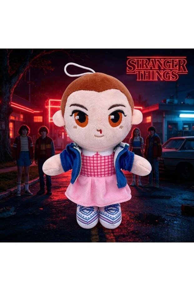 Stranger Things Plushies Eleven, 9.5 Inch Cute Anime Figure Soft Cushion Doll, TV Show Character Co