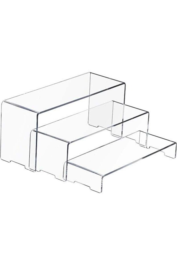 TPGP - Display Risers, 1 Set(3 Pcs) Clear Acrylic Large Showcase