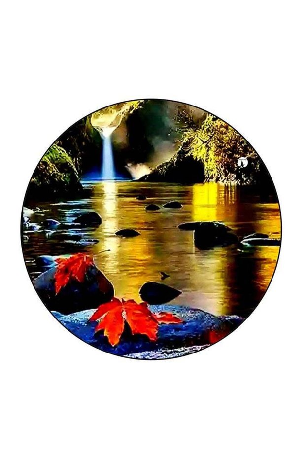 Landscape Printed Fridge Magnet Multicolour 5.5 x 5.5cm
