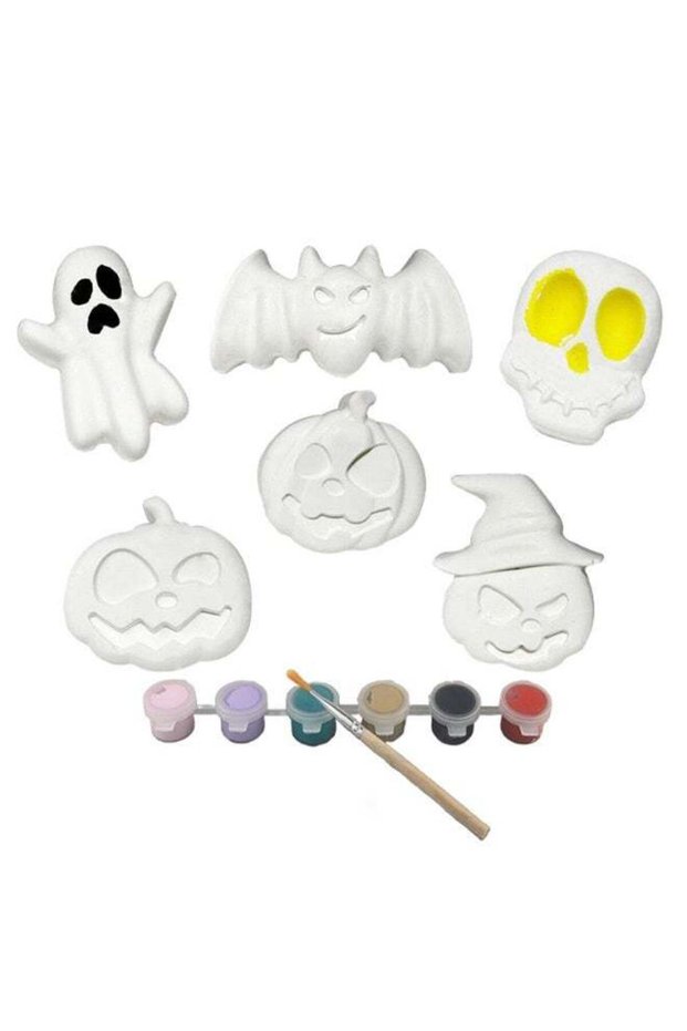 HomeSmart Halloween Pumpkin Painting Set for Kid's | Set Includes Pumpkin Ghost, Skull, Bat, Smile