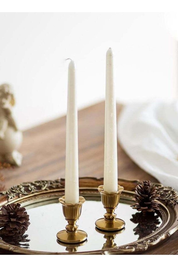 Vintage Candlestick Candle Holders Brass Taper Gold Candle Stick Victorian Style for Table Centerp