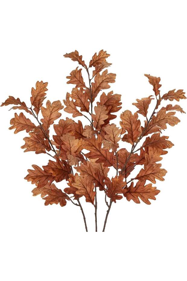 3 Pcs Artificial Autumn Leaves, Fall Branch Decorations for Home, 30" Fake Fall Stems Plants Indoor