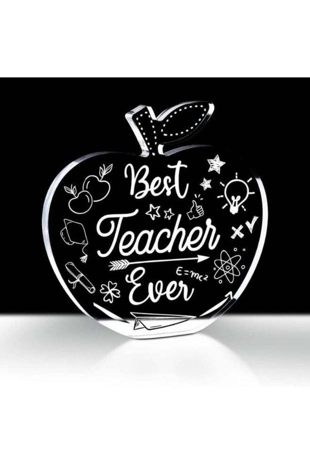 Apple Shape Acrylic Desk Paperweight, Teacher Appreciation Gift, Star Style Elegant Decor for Femal