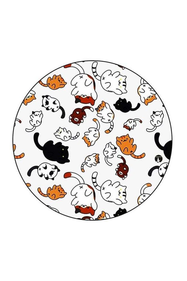 Multiple Kittens Printed Fridge Magnet Multicolour 5.5 x 5.5cm