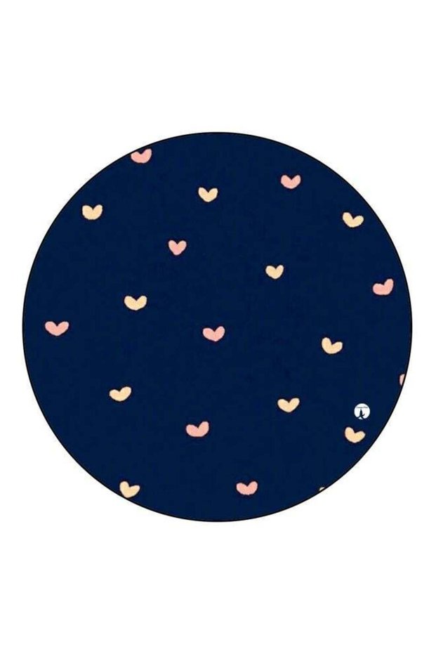 Heart Printed Fridge Magnet Blue/Beige/Pink 5.5cm