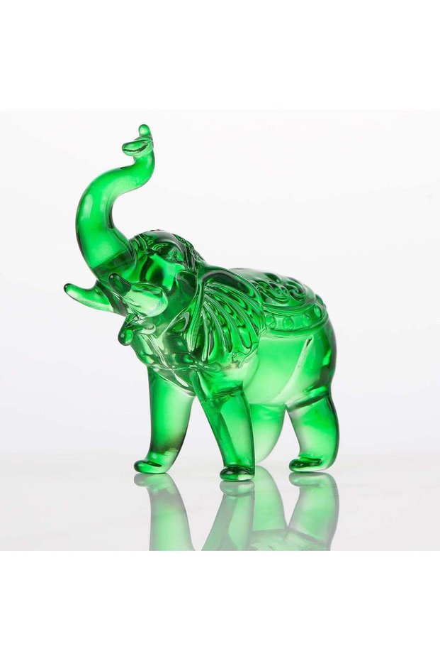 Arikyrist Crystal Elephant Figurine Home Decor, Glass Statue Gifts for Women Men, Collectible Anima
