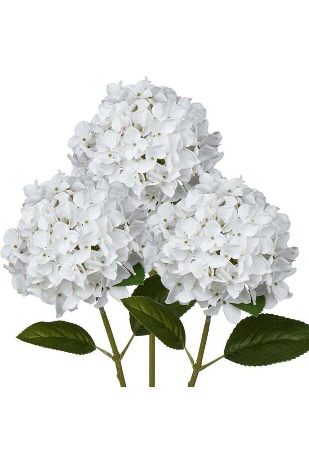 LATIFA Artificial Hydrangeas Tall 24.8" Faux for Wedding Decor Gift-3 SET