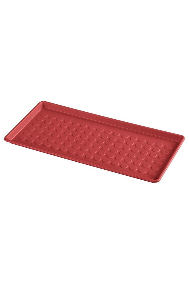 Indoor/Outdoor Shoe Mat, Red, 71x35 cm
