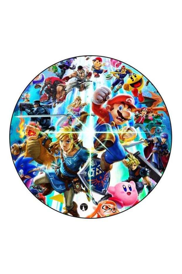 Super Mario Printed Fridge Magnet Multicolour 5.5cm