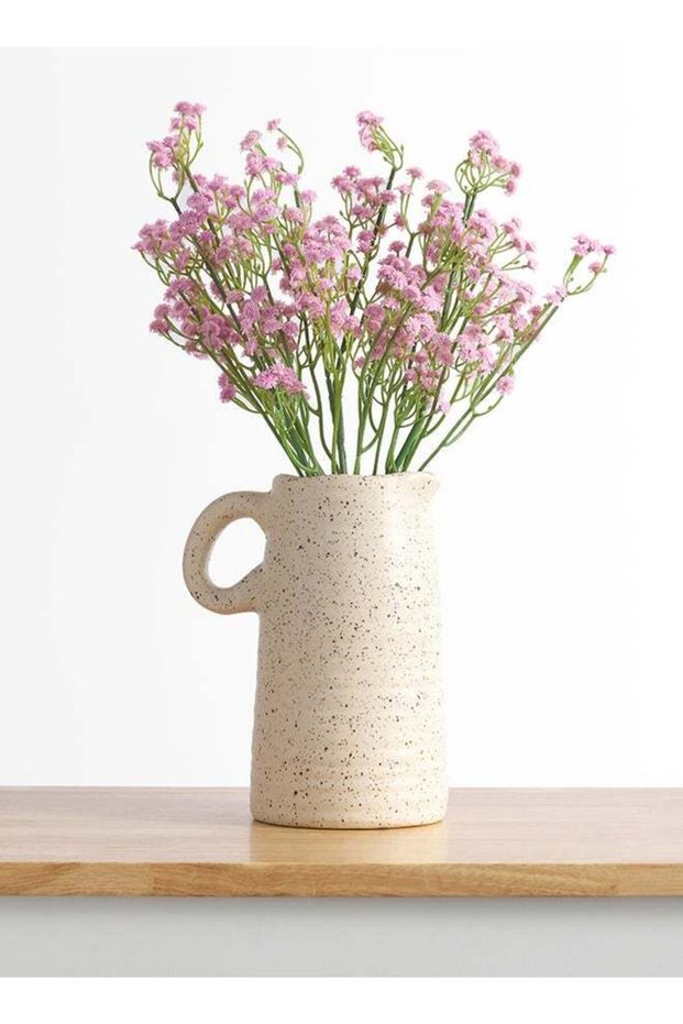 Baby Breath 6pc Flower Stick with 18 branches – Light Pink | 57cm Artificial Flower Stick | Great a