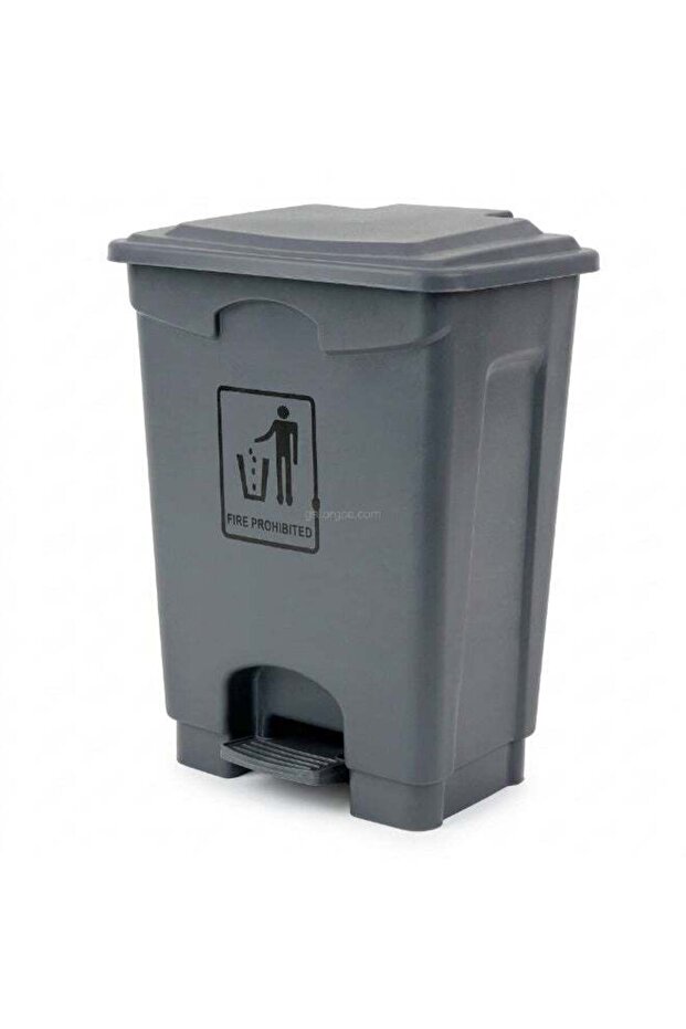 Mini Step Trash Bin | Plastic Matte Finish | Pedal Dustbin for Bathroom & Kitchen | 20 Liters | Grey