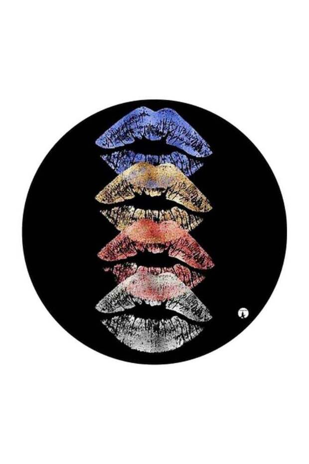 Printed Fridge Magnet Black/Blue/Red 5.5cm