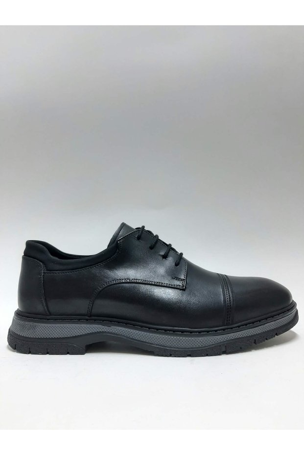 Genuine Leather Lace-Up Non-Slip Thermo Sole Wide Fit Winter Men's Shoes