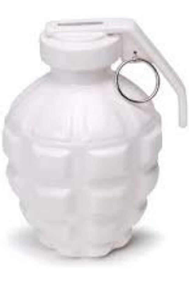 Love Grenade Piggy Bank, ceramic Glossy White