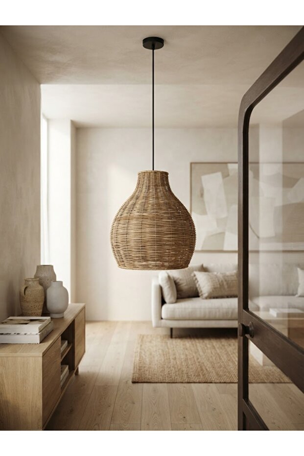 Pyrus Loom Rattan Avize