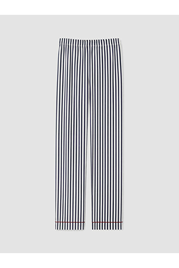 Quality Pieces from Çelebi Store Women's Pajama Bottom with Belted Cord and Stripes