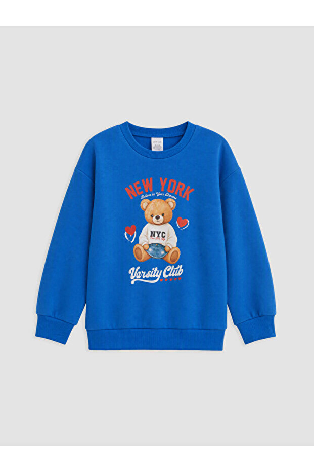 I Teddy Bear Printed Thick Sweatshirt for Girls from Freezen Store