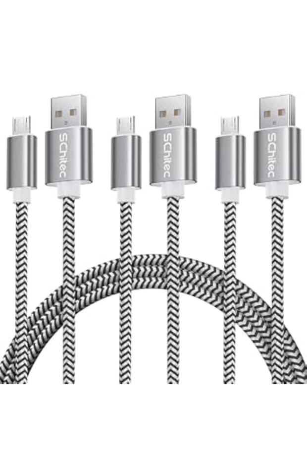 كابل من شيتك بطول 3 متر نوع USB تايب-C متوافق مع هواتف ذكية وأجهزة لوحية وأجهزة كمبيوتر محمولة وكروم