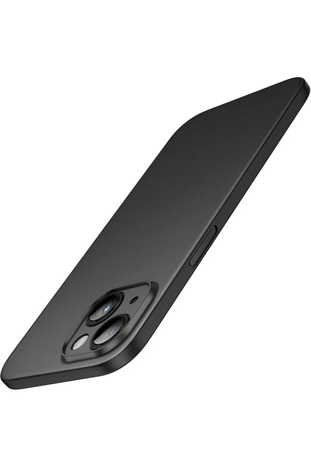 iPhone 14 Case 0.35mm Ultra Thin Matte Surface with Camera Protection Minimal Cover Feel Like Using No Case Feather-Light Full Black