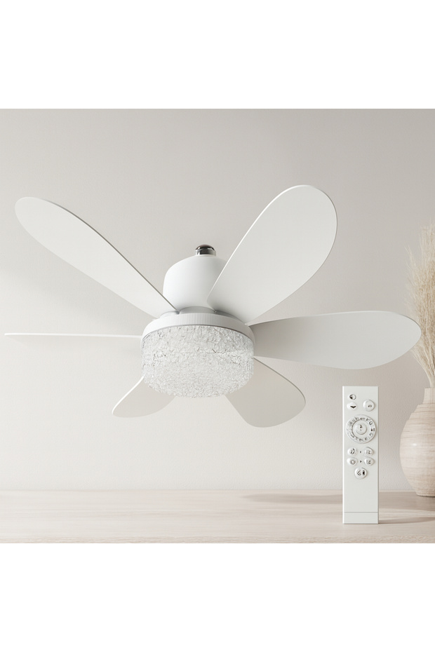 Kumandalı 2in1 LED Tavan Vantilatörlü Avize