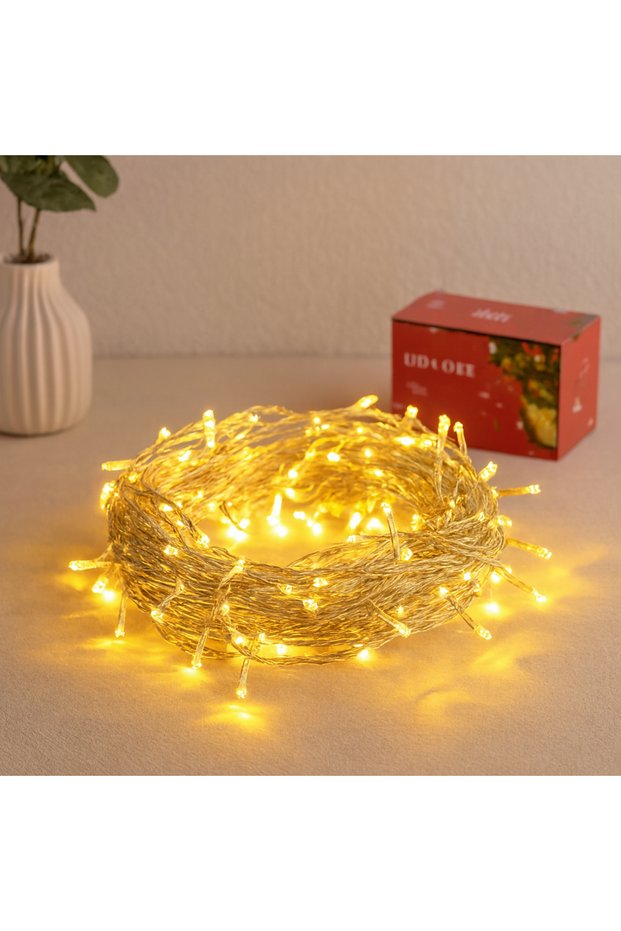 مصباح ديكور LED مزخرف بطول 4.5 متر (ضوء نهاري، قابل للتوصيل، قابل للوصلة)
