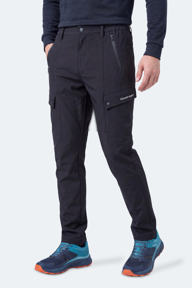 Coreva Men's Softshell Black Pants with Fleece Inside