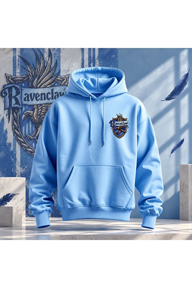 New Season Combed Cotton 3 Yarn Harry Potter Houses Printed Hooded Sweatshirt with Kangaroo Pocket