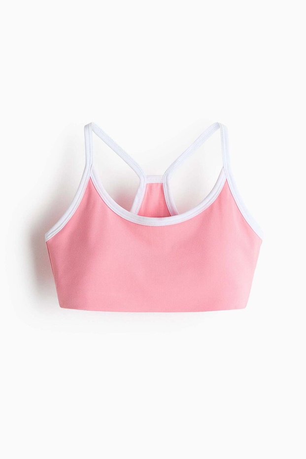 Lightly padded sports crop top with SoftMove™
