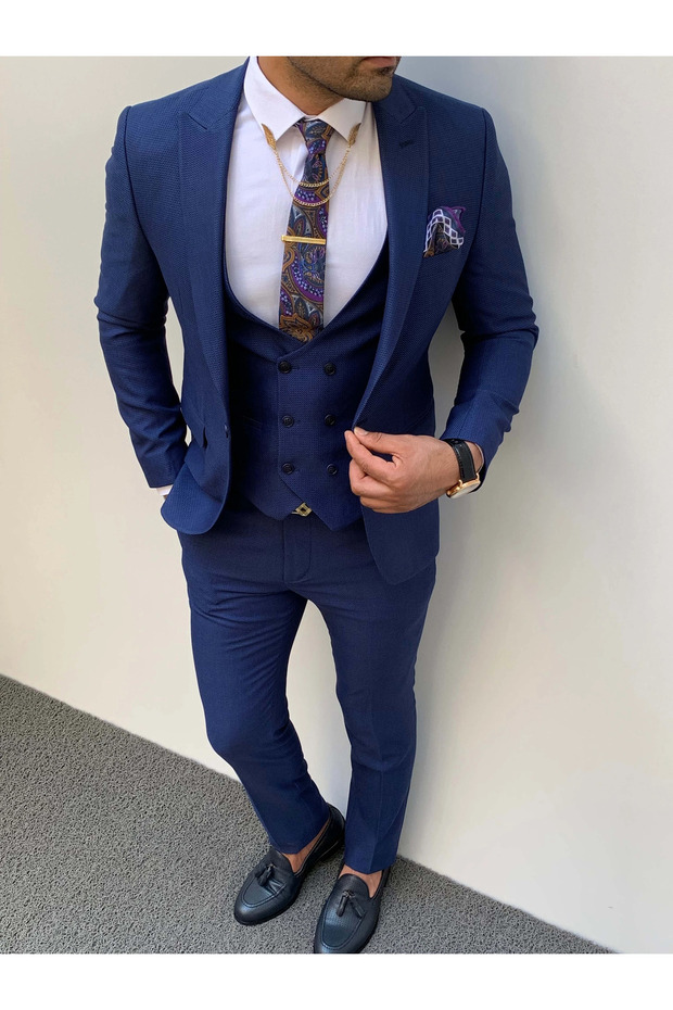 Slim Fit Italian Cut Knitted Cotton Sports Suit