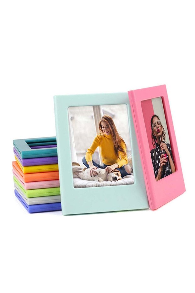 10PCS Magnetic Photo Frames 10 Vibrant Colors, Double-Sided Display, Perfect for Instax Mini/Polaro