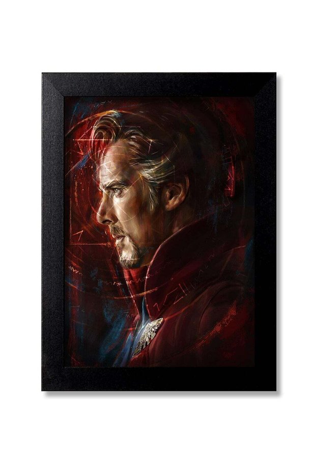 ALAYRA Blue Nexus Doctor Strange Superhero Poster with Wall Frame Stickers Room Art Painting - BNWP
