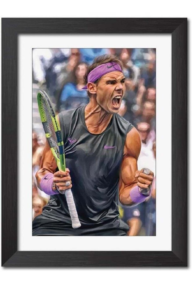 TenorArts Rafael Nadal Posters Quote Tennis Legend Laminated Posters Framed Paintings